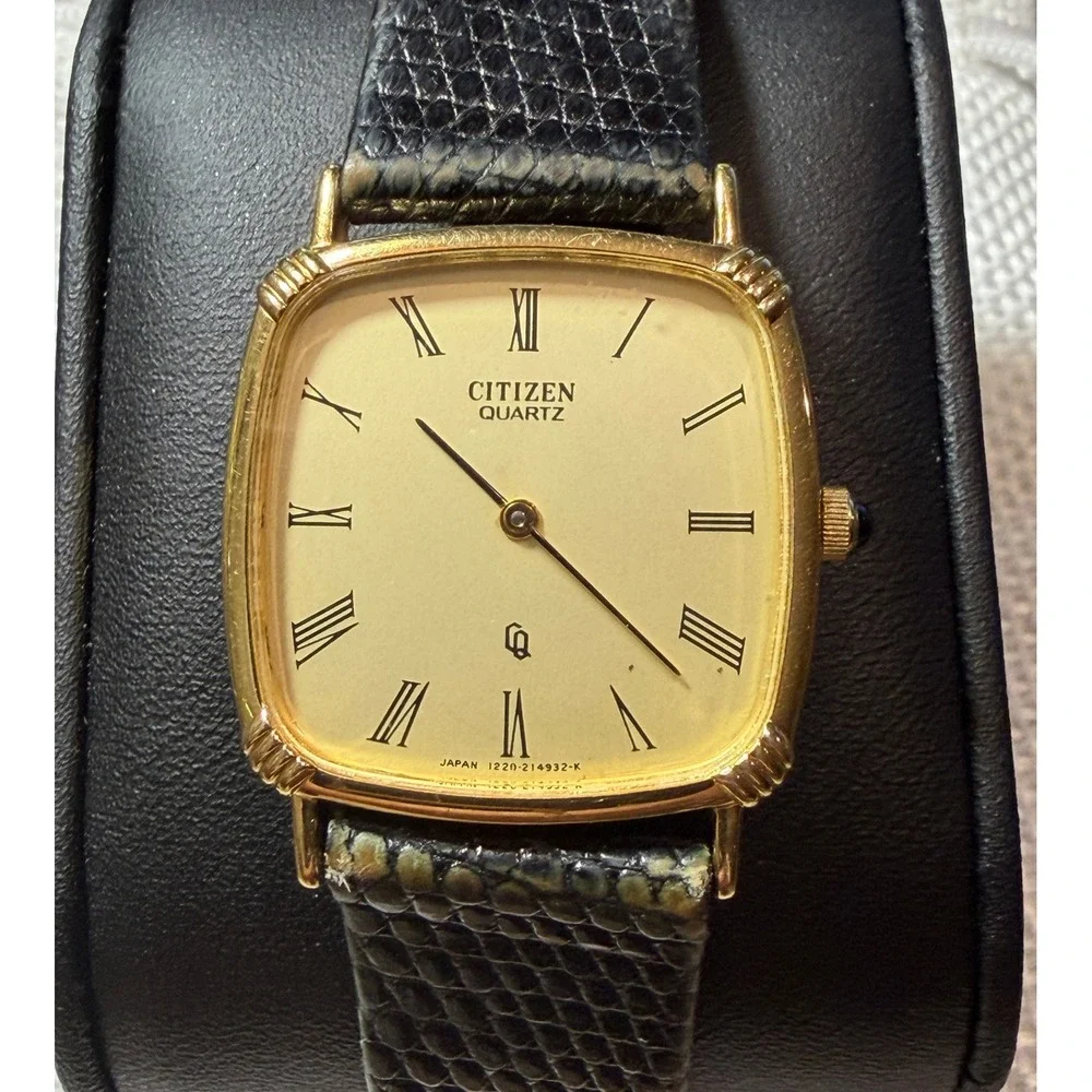 Citizen Quartz Vintage 1980s Dress Watch - Square Tank Style
